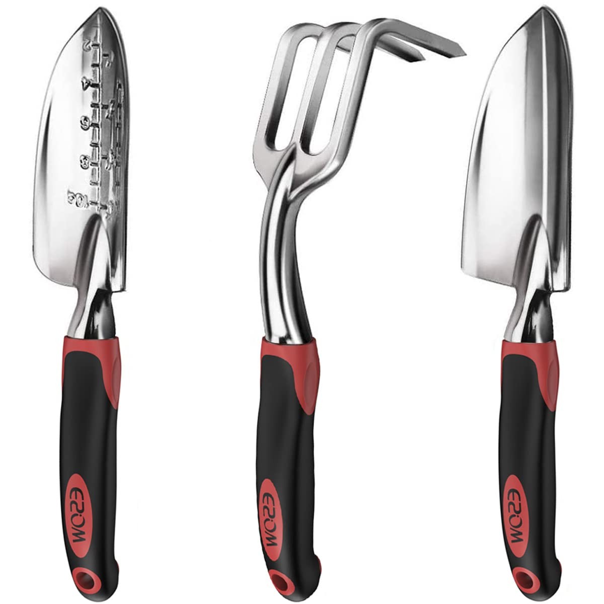 Garden Tool Set with NonSlip Rubber Handle, 3 Piece CastAluminum Heavy Duty G…