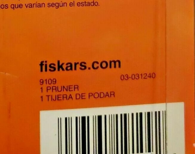 Fiskars Branches & Stems 5/8″ (1.6cm) Pruner #9109