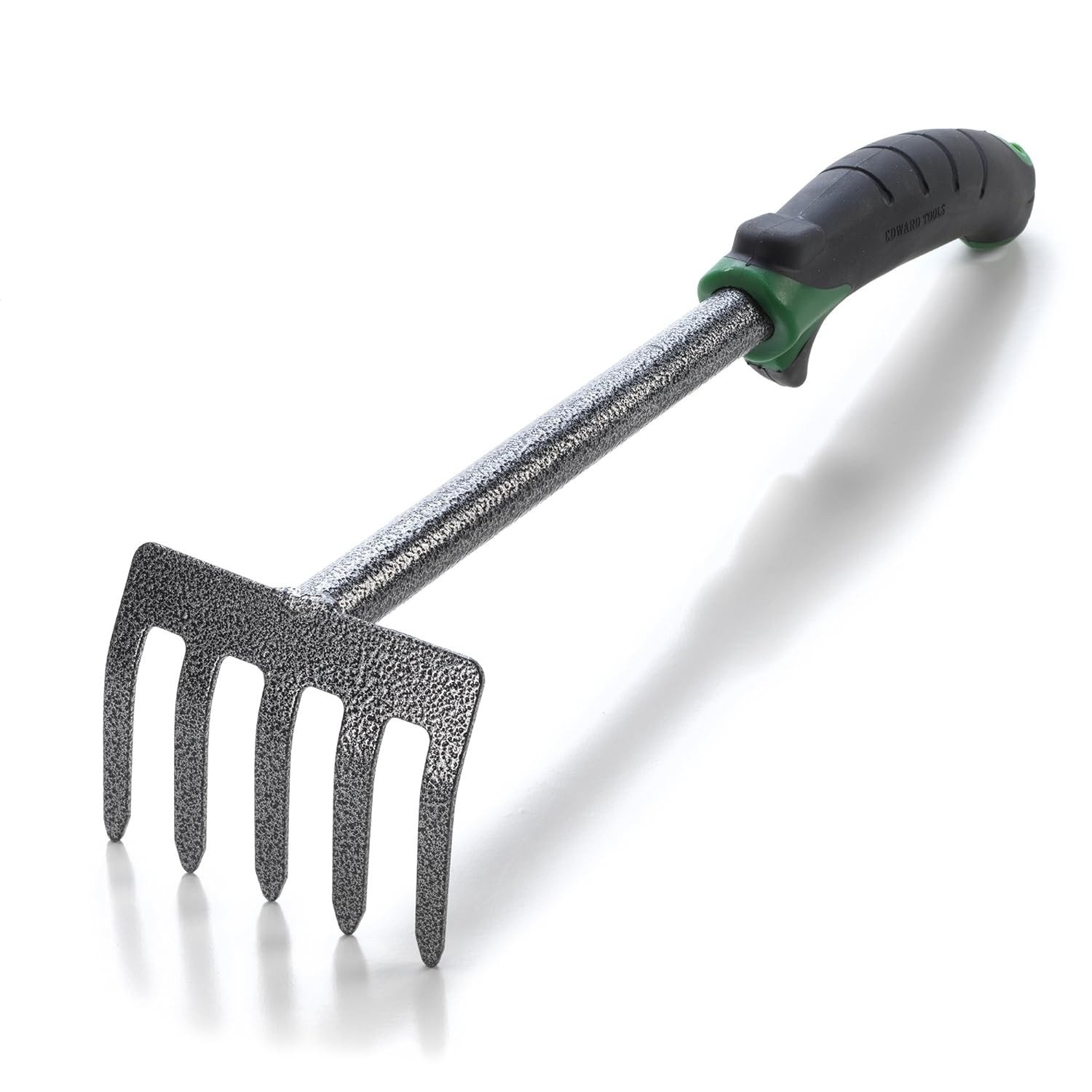 Mini Gardening Hand Rake Tool Ergonomic Bend Proof Carbon Steel Hand Weeding