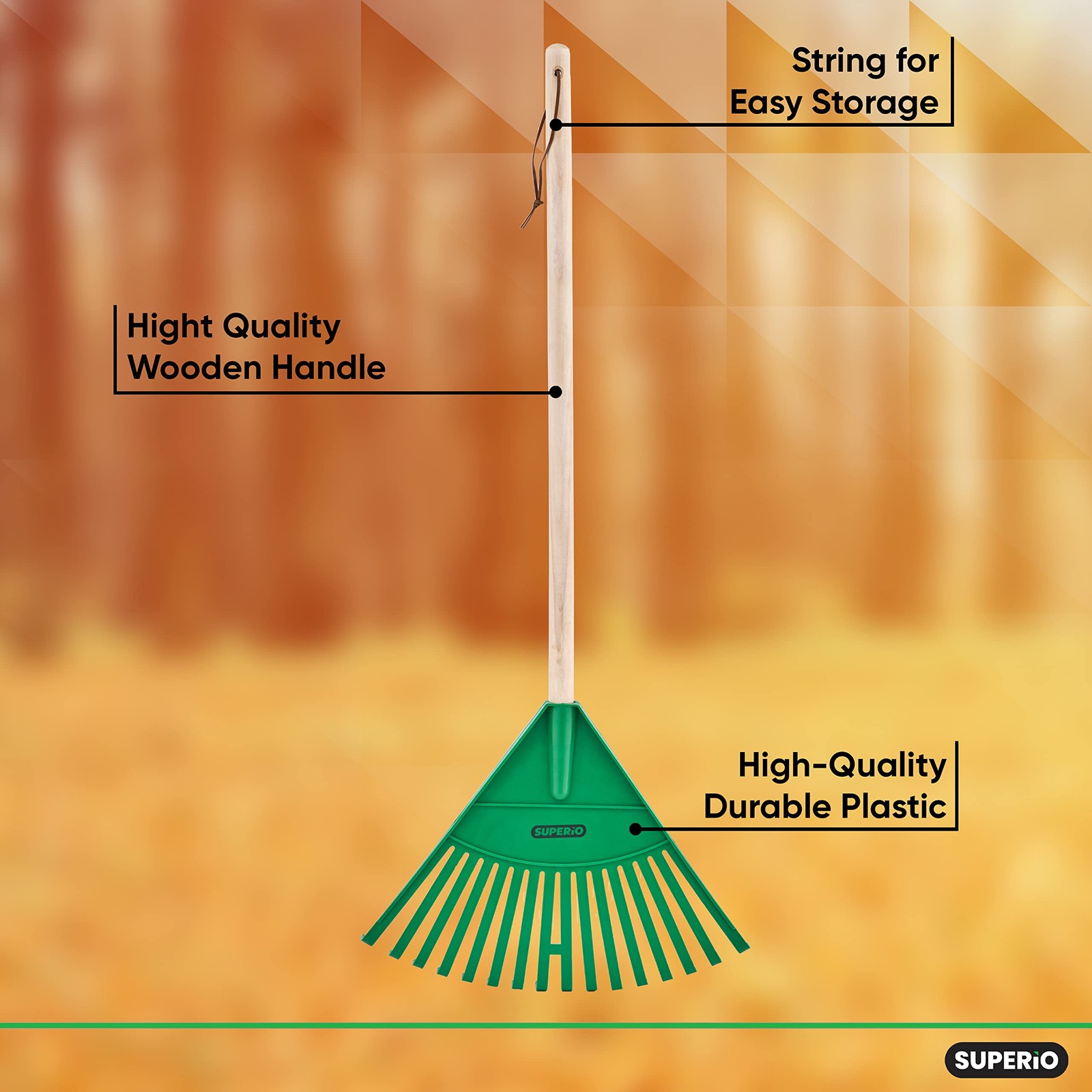 -Size Leaf Collector & Rake Set – Garden Leaf Scoops and Lawn Cleaning Tools …