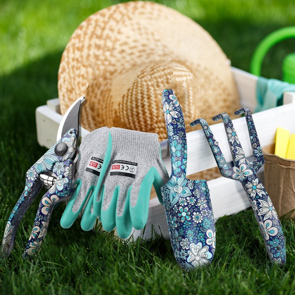 WORKPRO 4PCS Hand Garden Tool Set Aluminum Heavy Duty Garden Tools Well-Packed