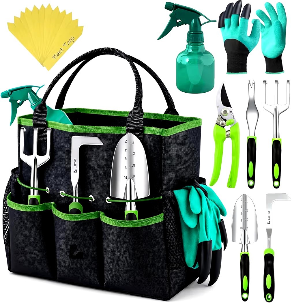 22Pcs Garden Tool set Heavy Duty shovel,trowel, rake and more!!
