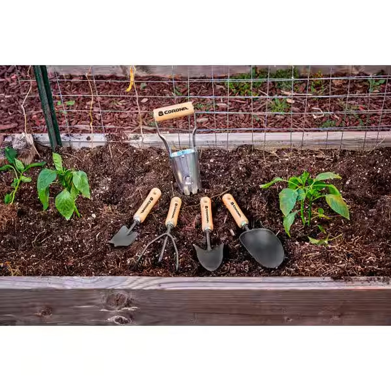 6.5 In. Garden Trowel Scoop with Wooden Handle