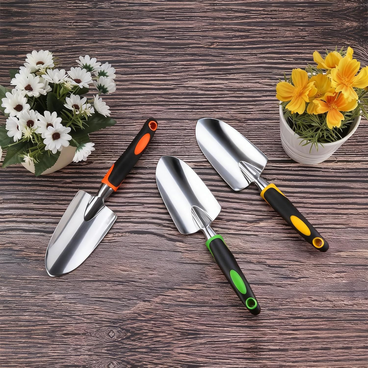 Garden Shovel Hand Trowel Cast-Aluminum Heavy Duty Mini Shovel Garden Tools