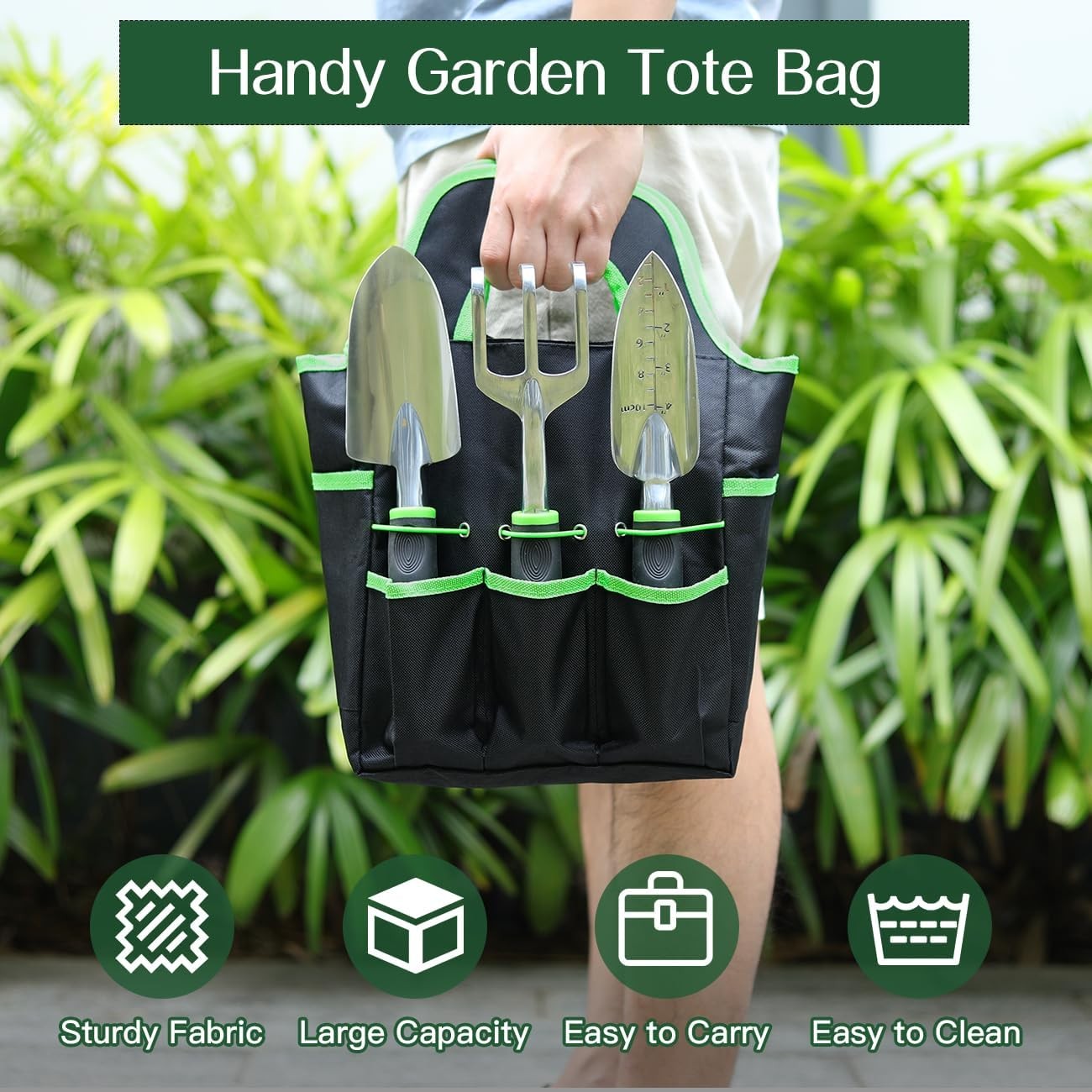Gardening Tools Set 8PCS Heavy Duty Aluminum Alloy with Storage Bag