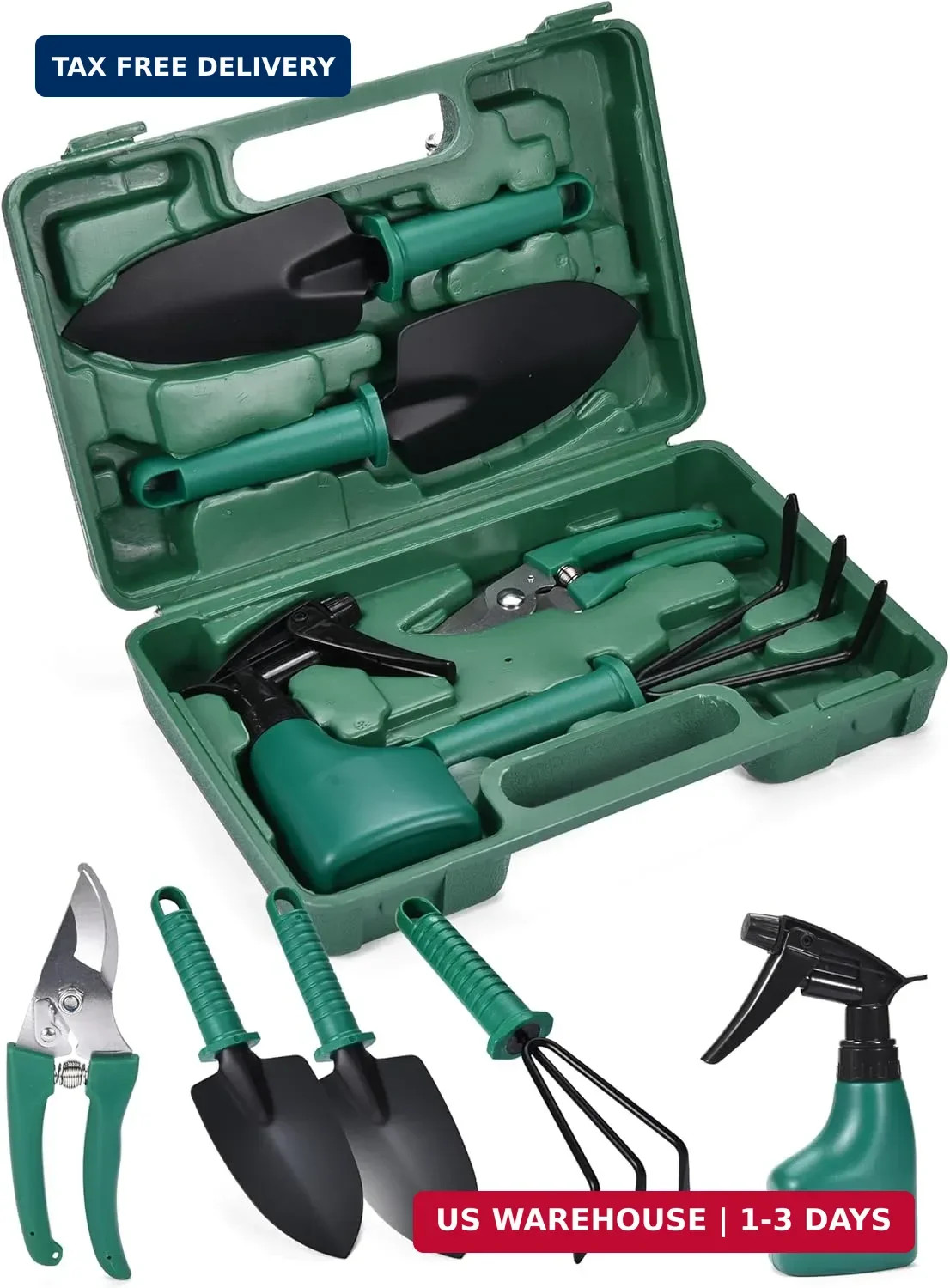 2wayz Garden Tool Set – 5-Piece Durable Gardening Hand Tools – 3x12x7-inch Garde
