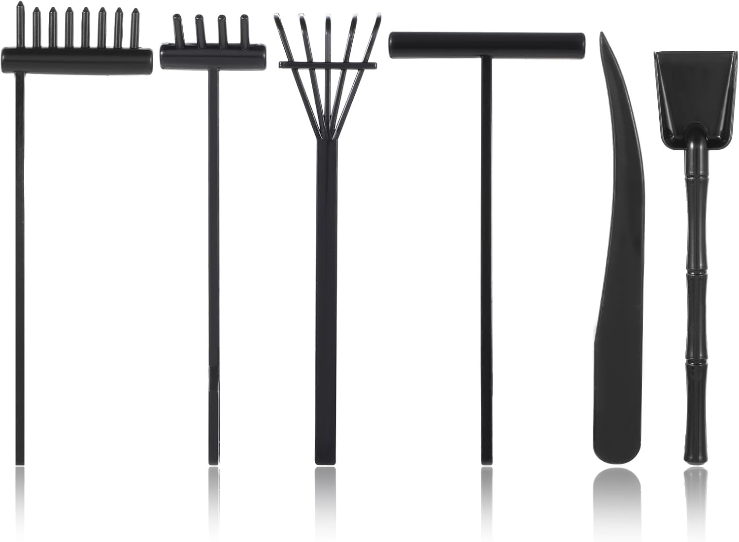 Mini Zen Garden Kit, 6 Pcs Zen Garden Rake Tools Sand Casting Kit, Sand Zen Gard
