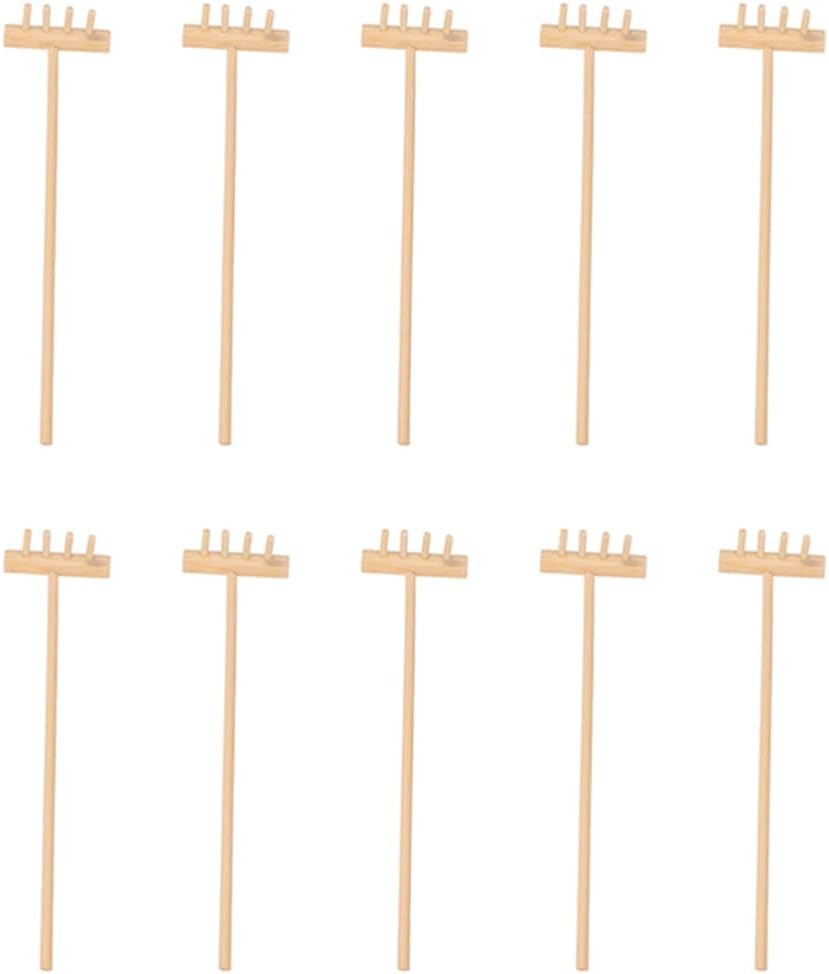 Mini Zen Garden Tool Rake Set, 10Pc Sand Rake Tool, Meditation Feng Shui Decor A