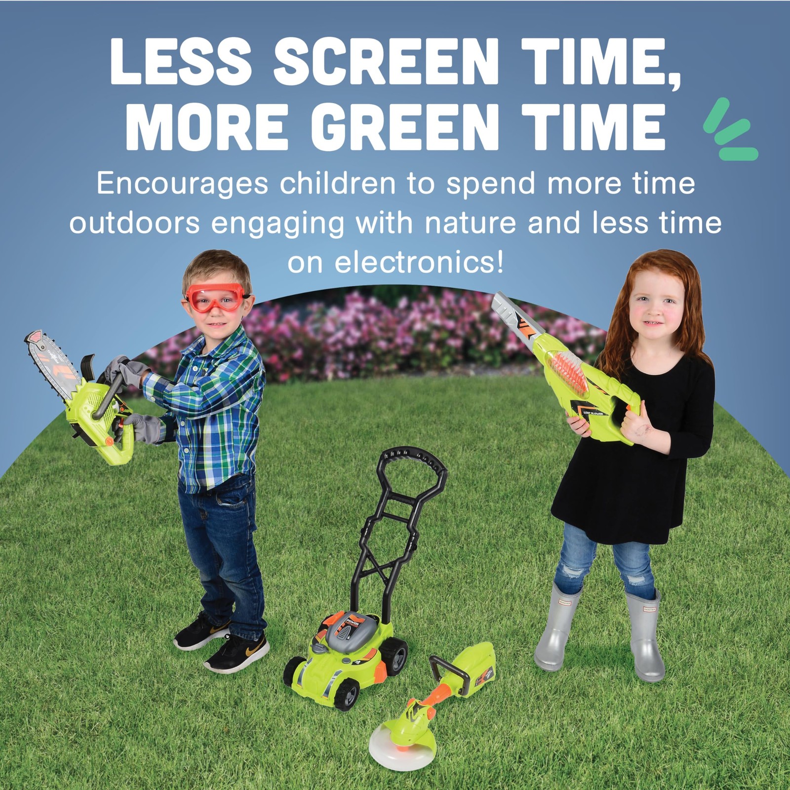 CP Toys 6Piece Power Gardening Toy Set for Kids Ages 3+, Child Size Indoor/Ou…