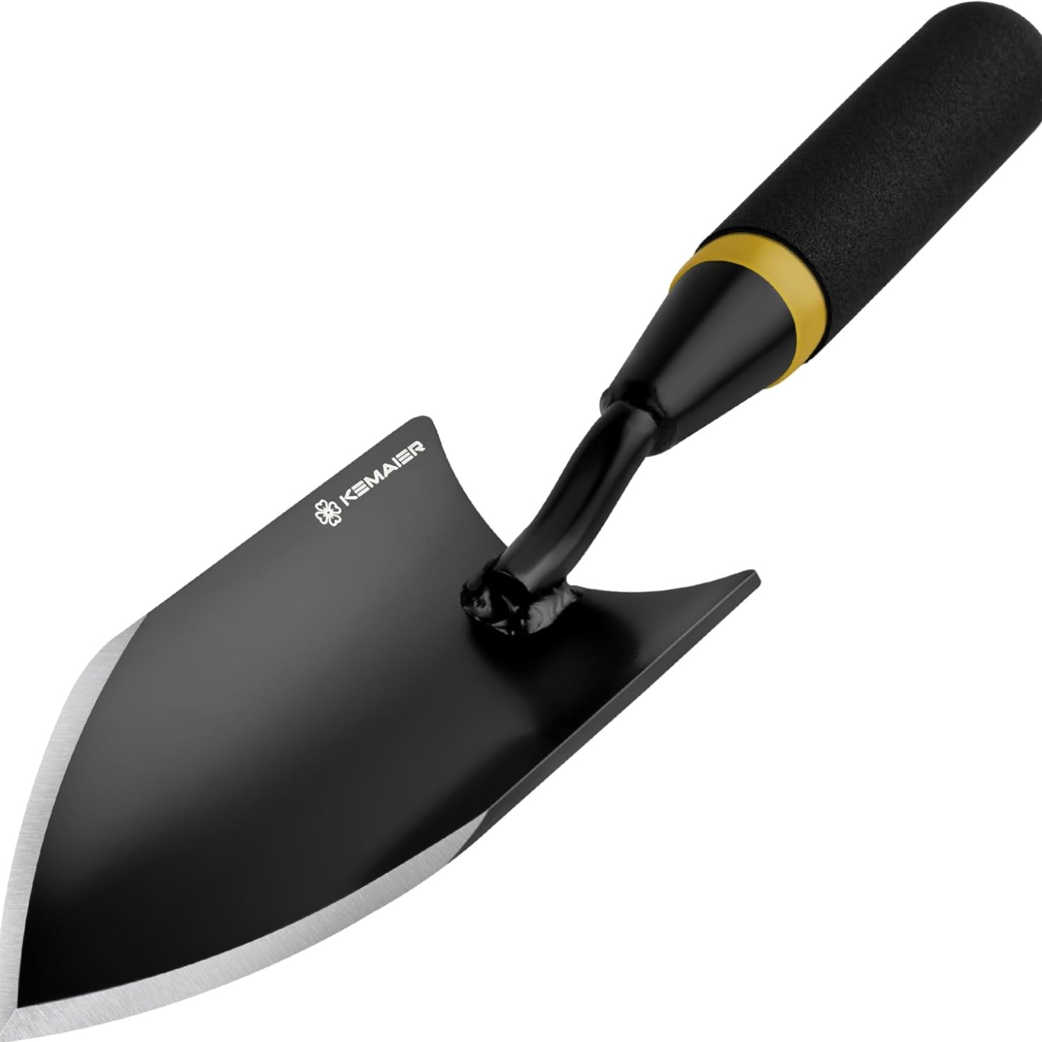 Heavy Duty Gardening Hand Trowel – Carbon Steel Garden Trowel with Rubberized…