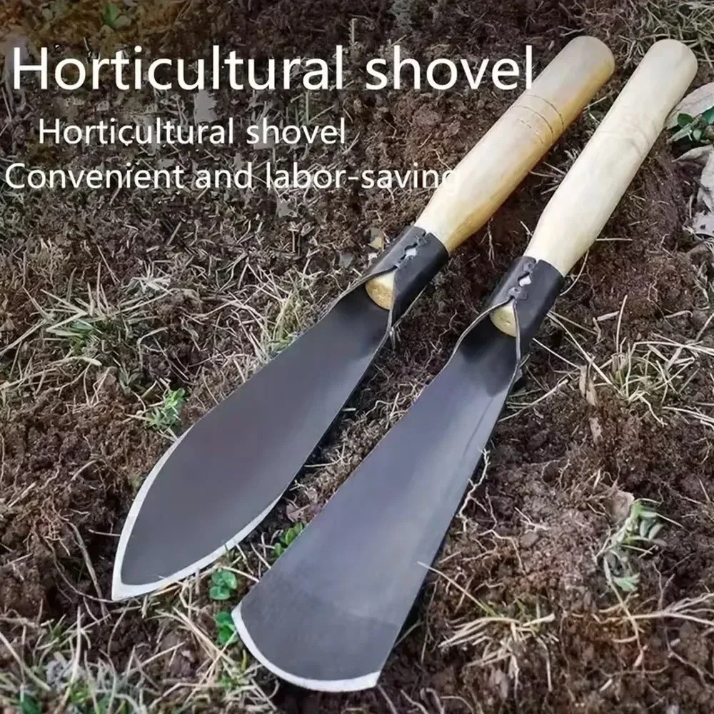 Garden Shovel Steel Hand Hoe Weeding Soil Digging Tool For Planting Harvest