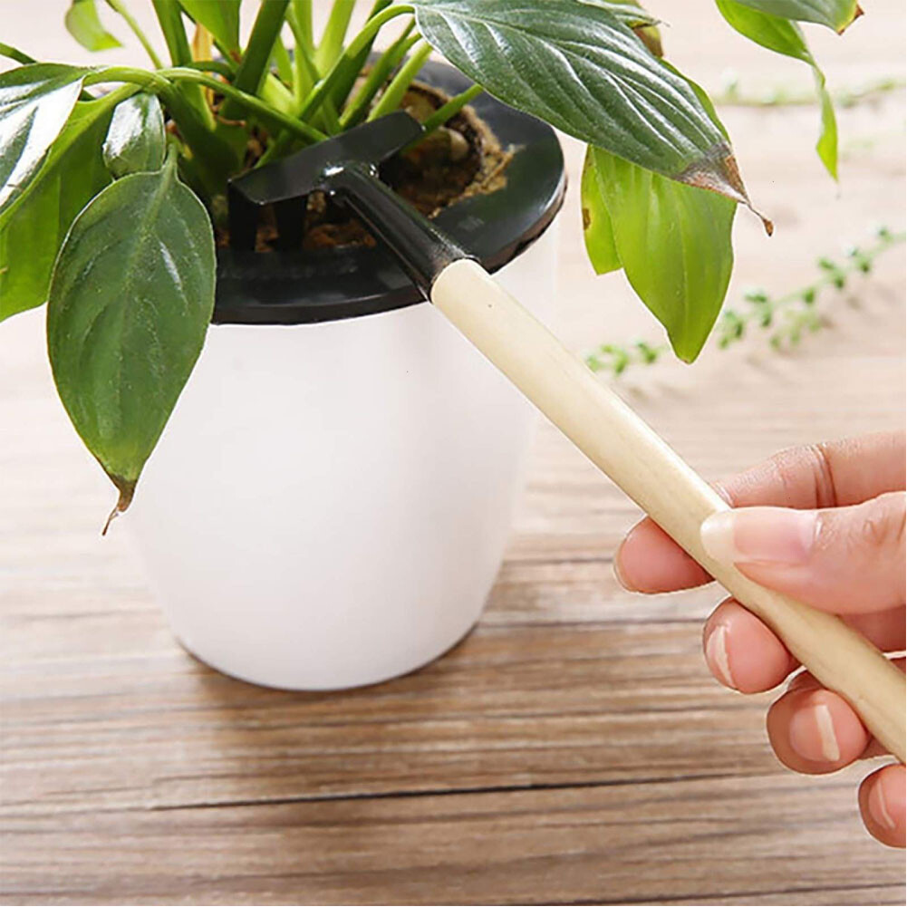 3 Pcs Wood Handle Garden Tool Package Garden Mini Tool Set Planting Gardening