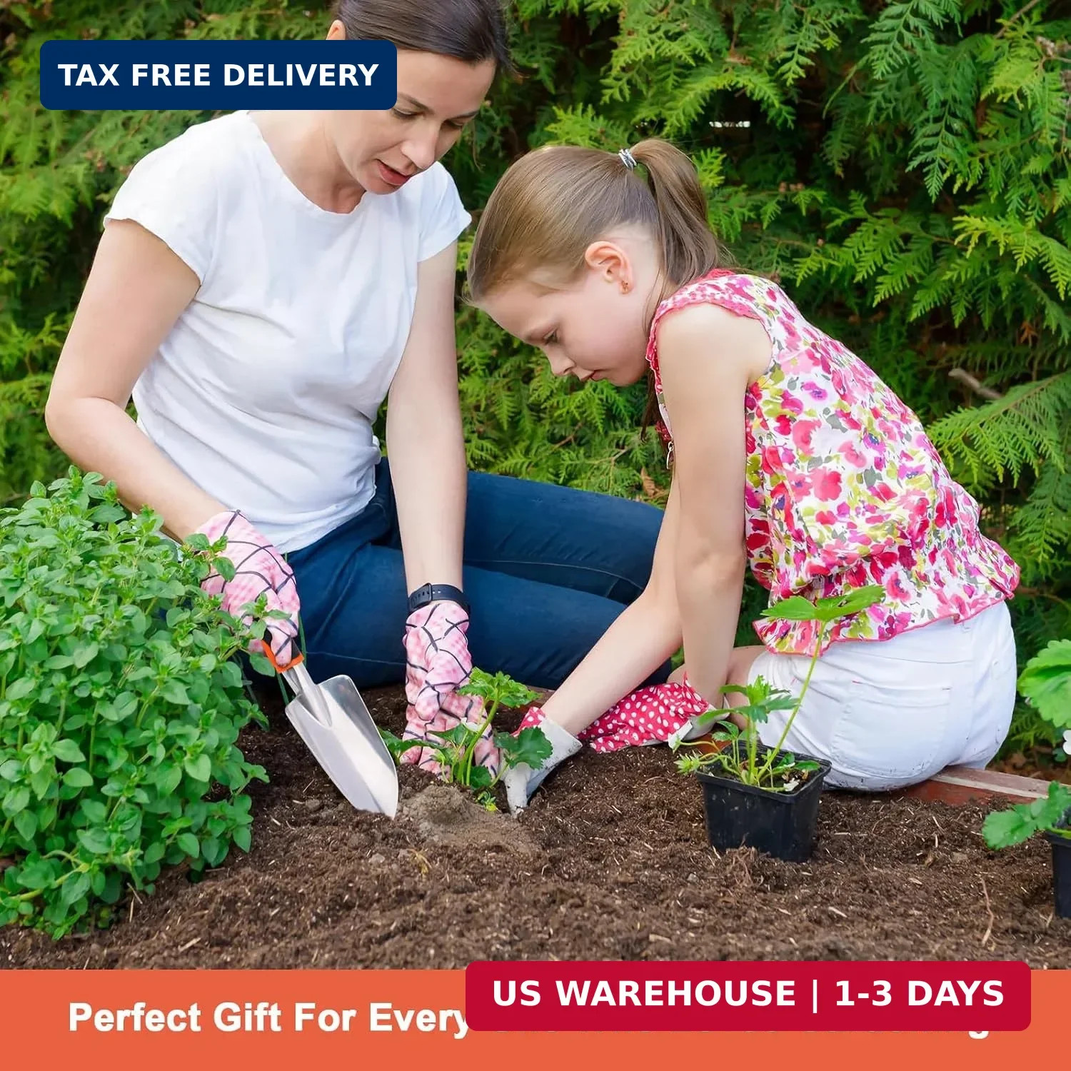 Garden Shovel Garden Hand Trowel, Heavy Duty Hand Shovel with Ergonomic Handle,