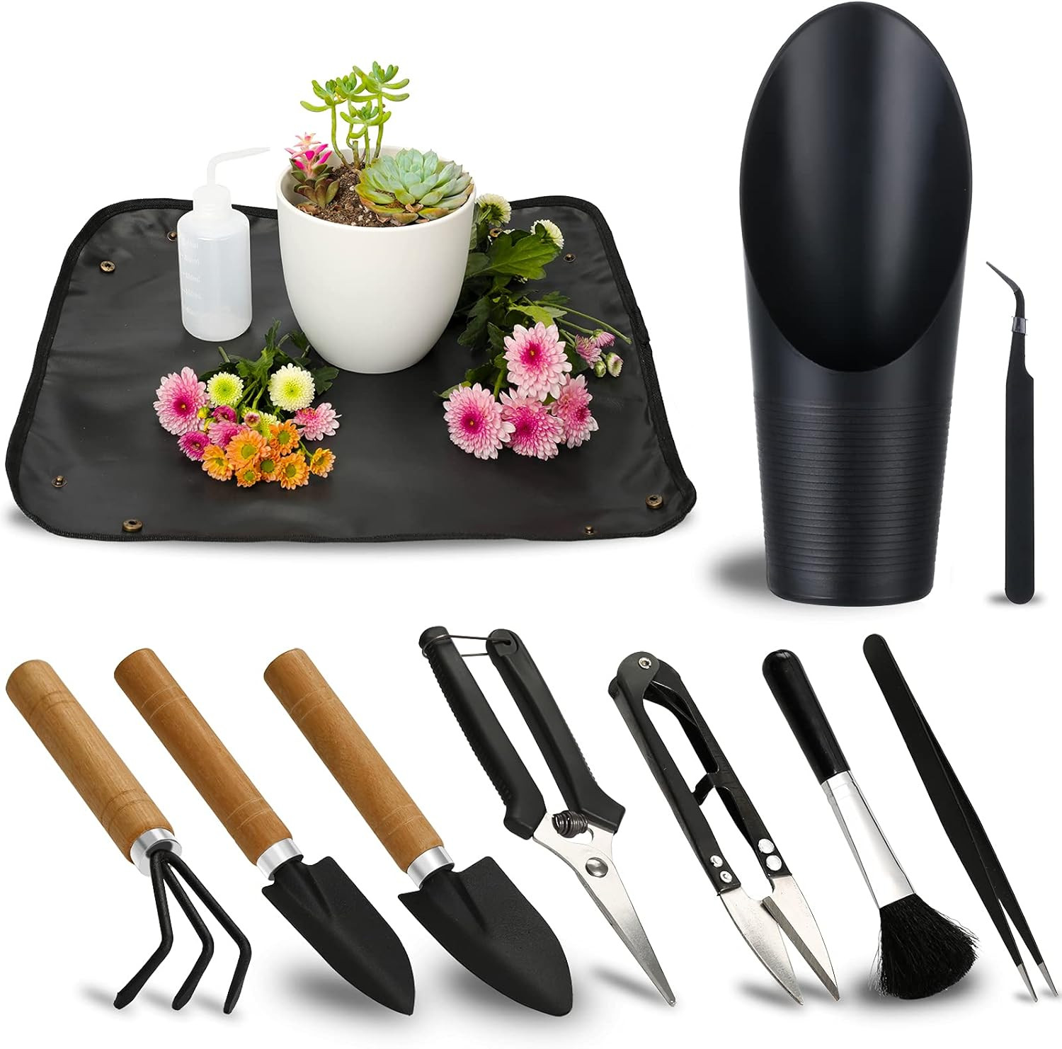 5Pcs Succulent Tools,Mini Garden Tools,Pruning Scissors as Plant Accessories, Ga