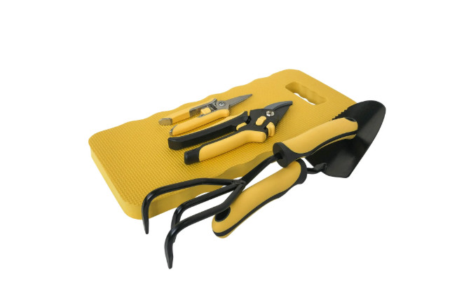 5 Piece Gardening Tool Set With Kneeling Pad, Pruner, Shears & Hand Tool