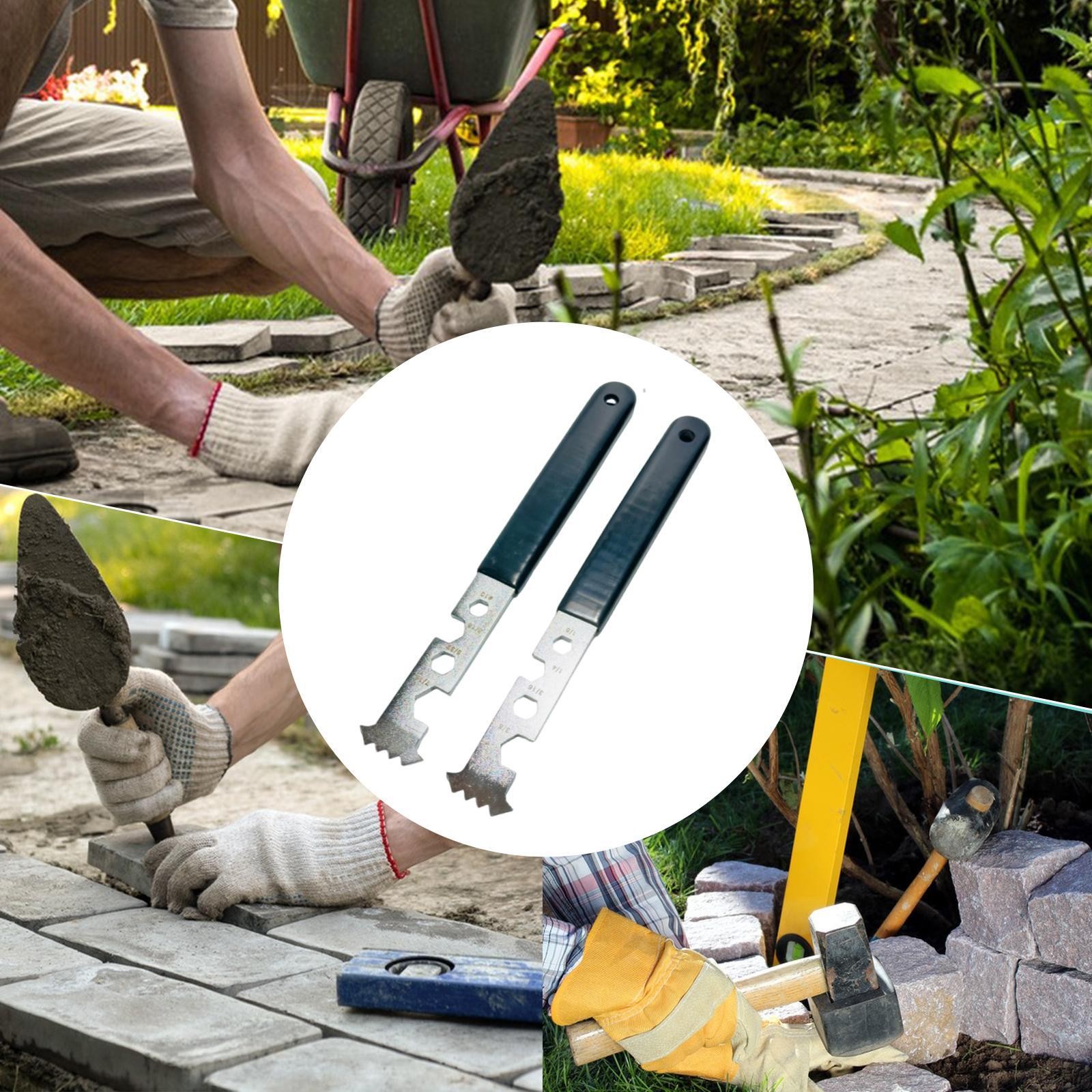 2x with Double Joint Scraper Patio Replacement Lawn Garden Paver Puller Tool