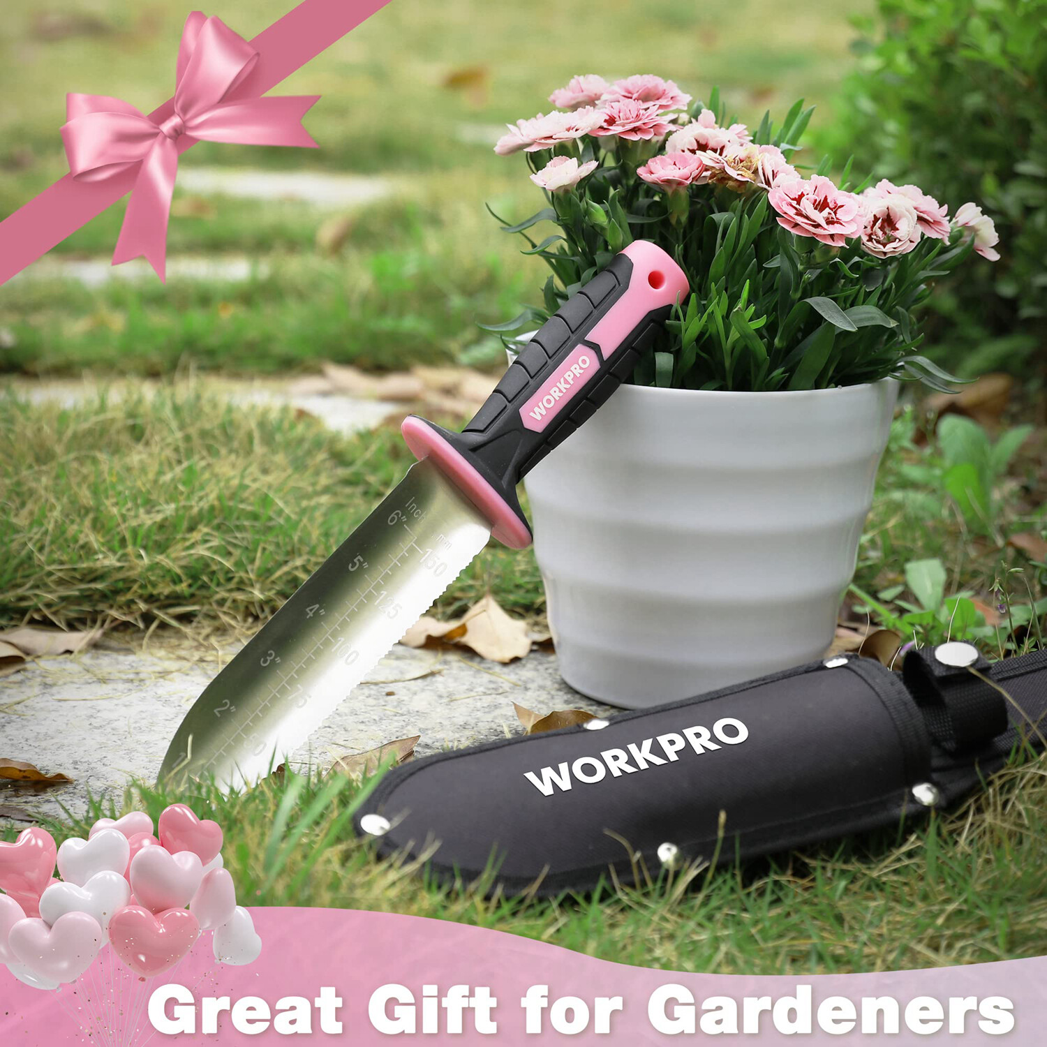 WORKPRO Hori Hori Garden Knife 7″ Stainless Steel Blade with Cutting Edge New