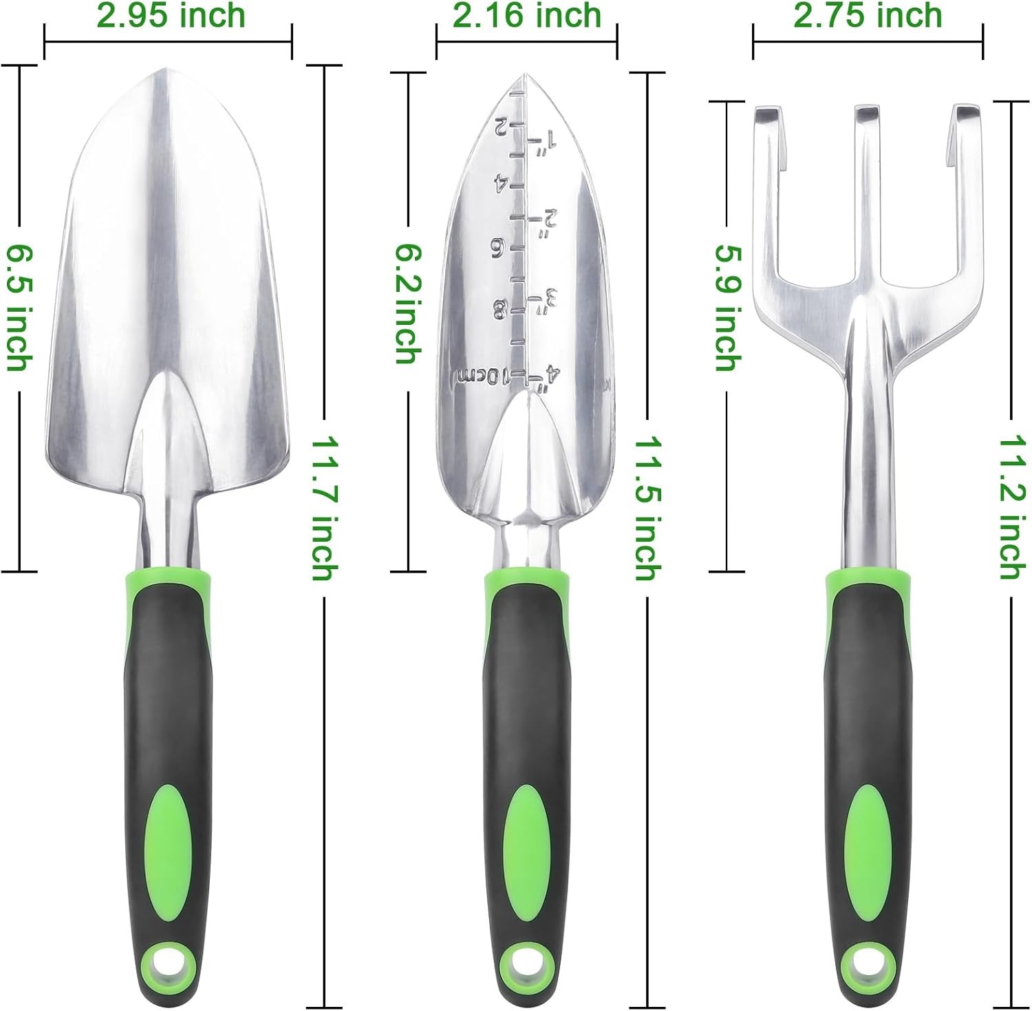 Garden Tools Set 3 Pack Heavy Duty Gardening Tools Set Include Garden Shovel