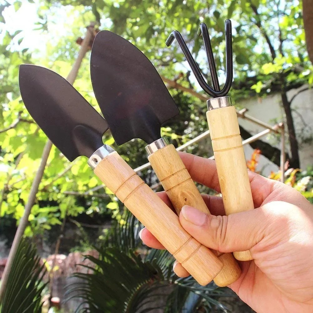 3Pcs Mini Garden Hand Tool Set Succulent Bonsai Flower Potted Indoor Plants Gift