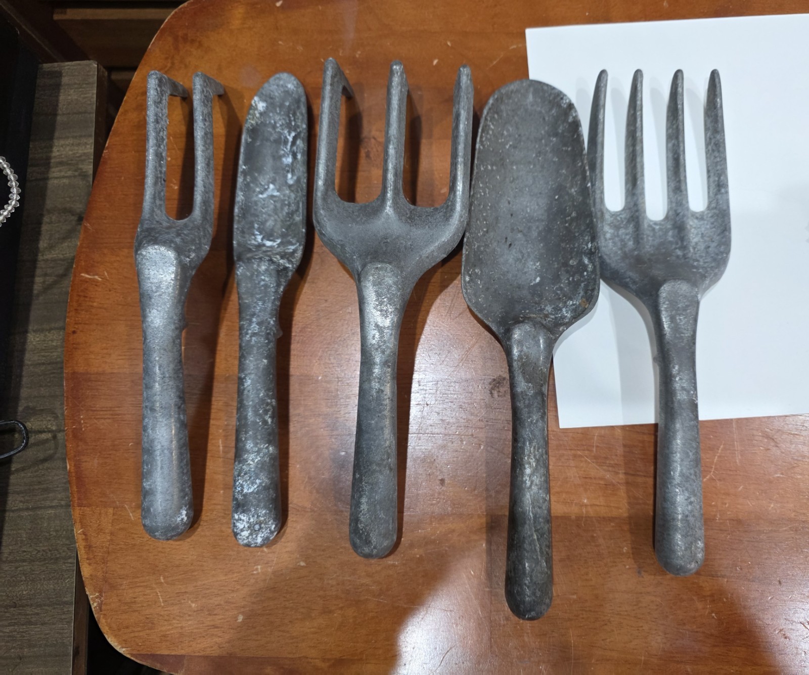 Vintage Allen Simpson AS Aluminum Garden Tools Set of 4 Made in Canada EUC