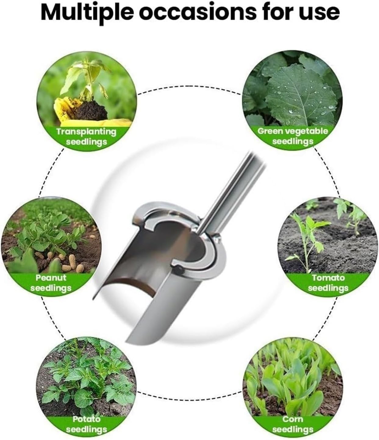 2025 Latest 6-In-1 Bulb Planter Tool: Bulb Pro Sod Plugger Tool Lawn Plug Lig…