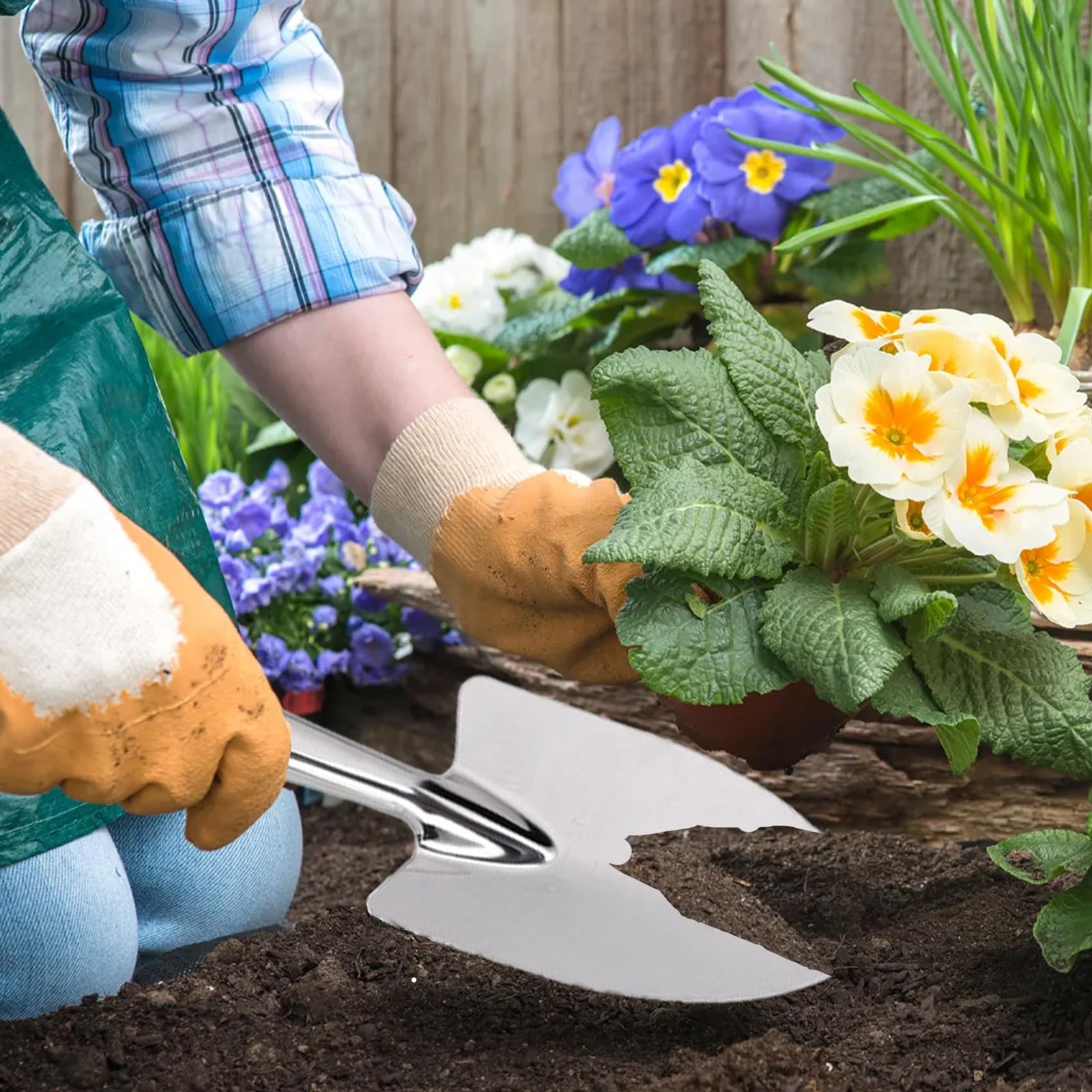 Garden Trowel Stainless Steel Rust Resistant Hand Shovel Garden Spade Small G…