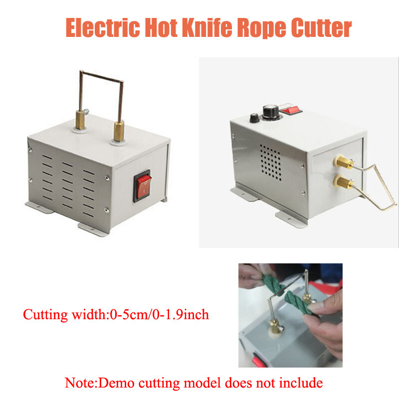 Elastic Belt Ribbon Bench Mount Electric Hot Rope Cutter Cutting Machine