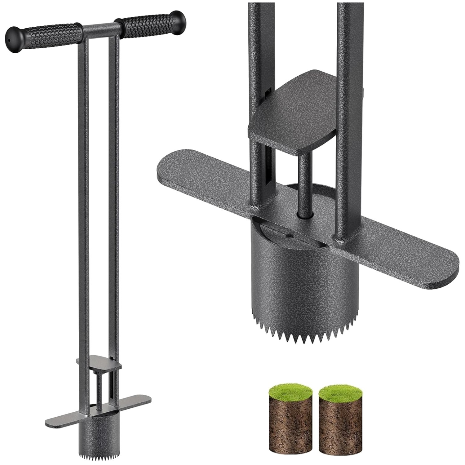 Professional Turf Transplanting Tool, 32″ Long Handle