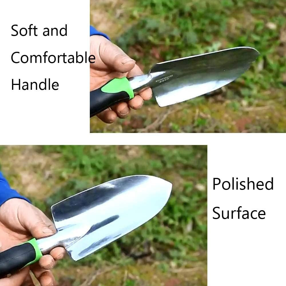 Garden Trowel & Hand Wide Shovel Pointed with Soft Rubberized Non-Slip Ergono…