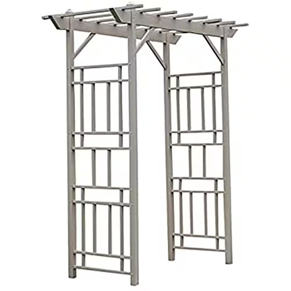 85 In. X 72 In. X 41 In. Mocha Vinyl PVC Wellington Arbor