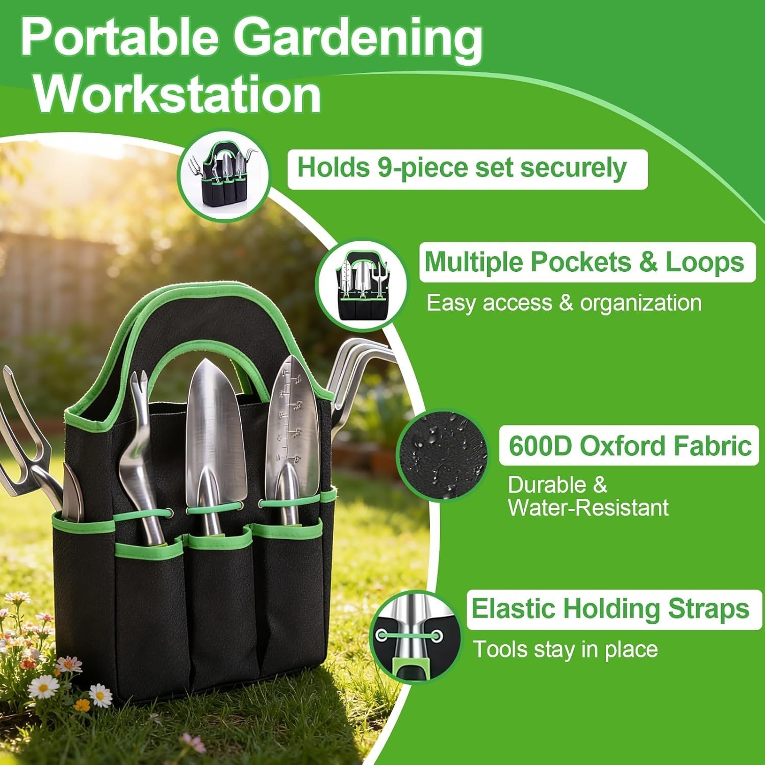 Complete Lightweight Garden Tool Set with Ergonomic Grips – For Gardening Lovers