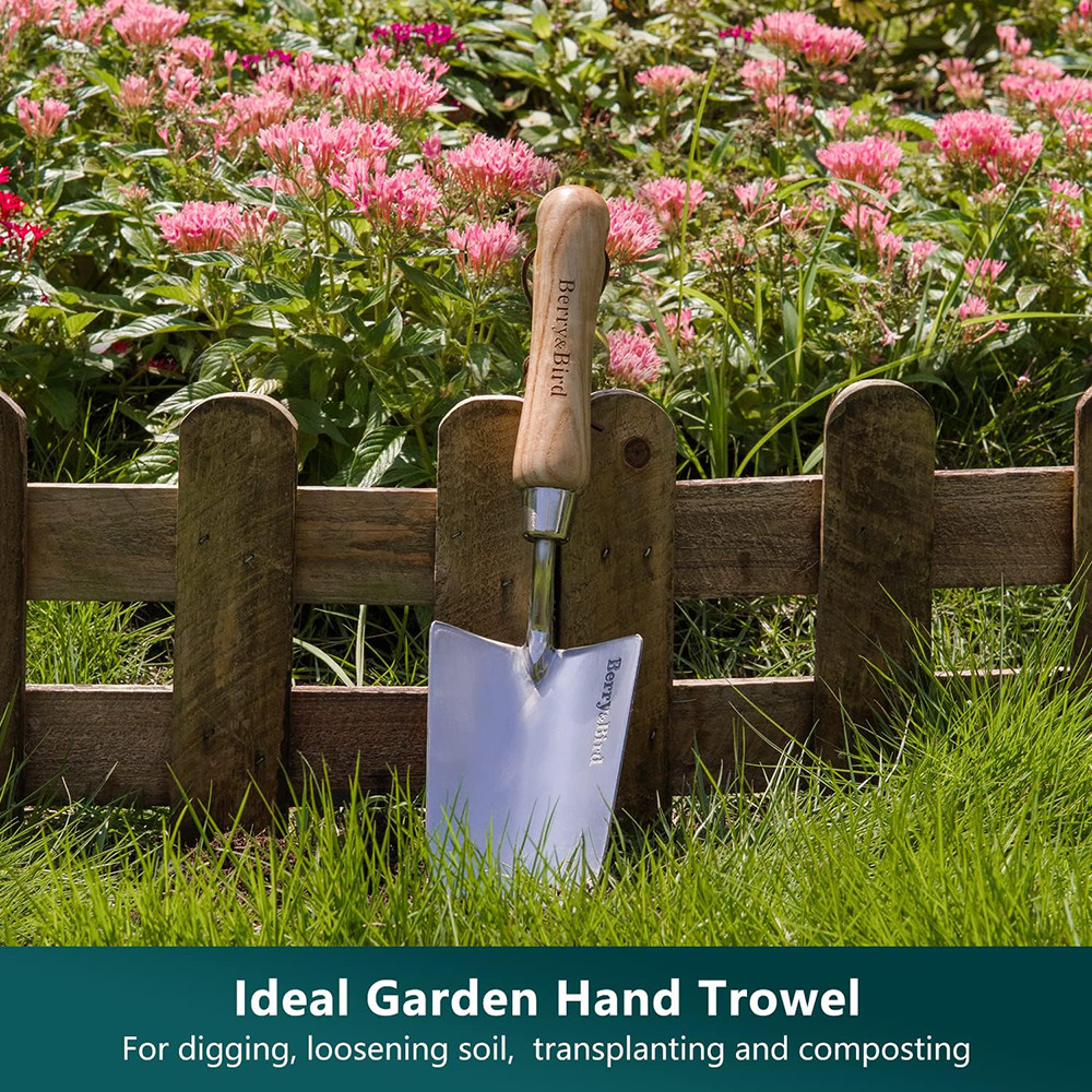Berry&Bird 3Pack Gardening Hand Tool Set Hand Shovel, Hand Fork & 5 in 1 Weeder