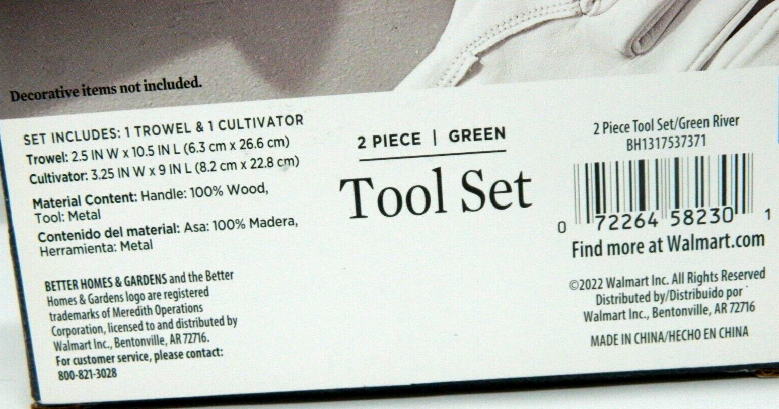 Better Homes & Garden Stainless Steel 2 Pc Garden Tool Set, Trowel & Cultivator