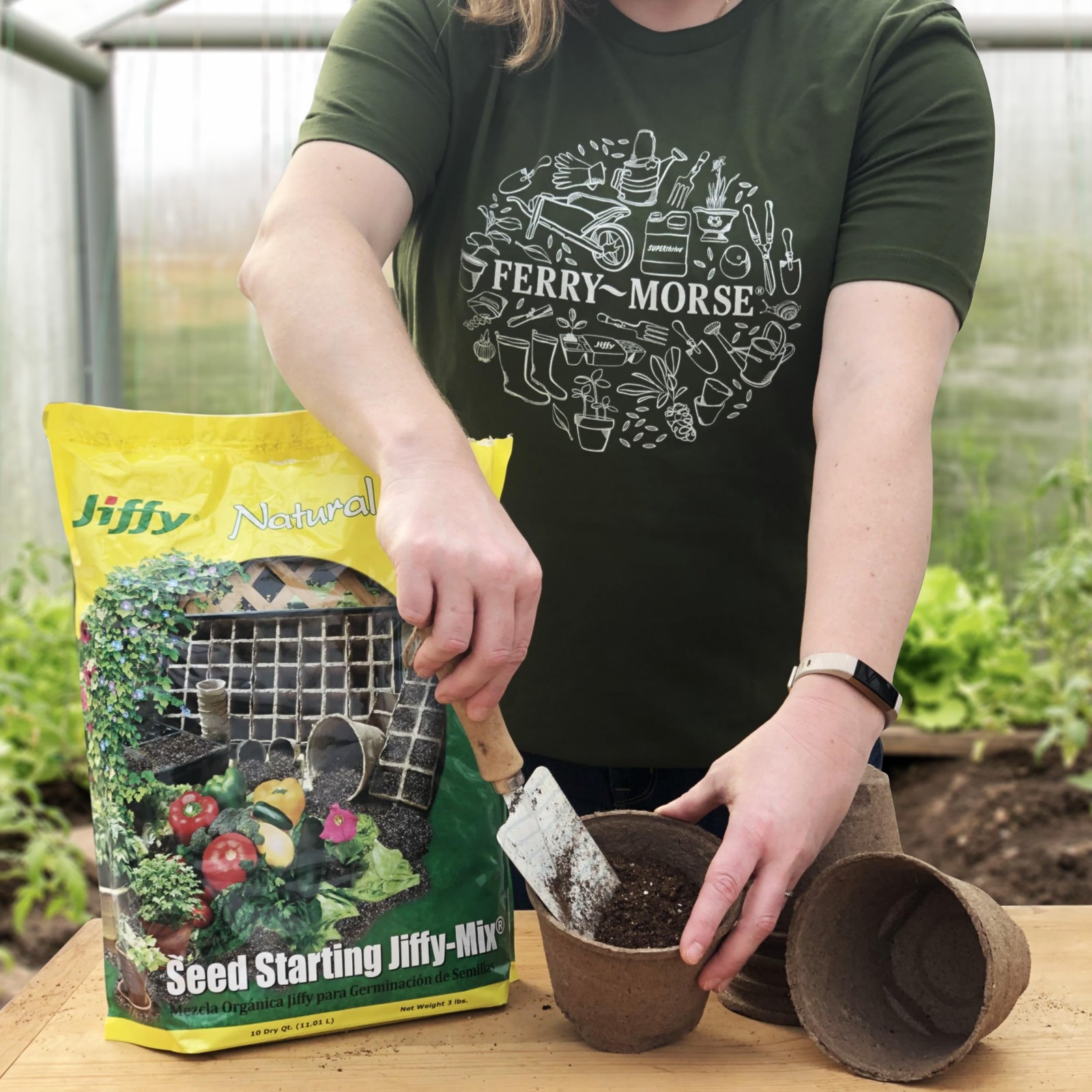 Jiffy Natural Organic Seed Starting Soil Mix 10 Qt 2 Bags 20 Qt G310-Parent
