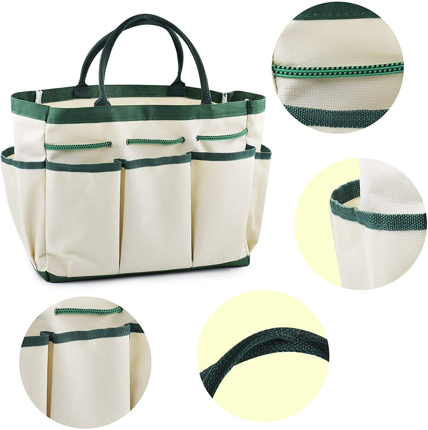 12PCS Garden Tools Set Aluminum Heavy Duty Tools Garden Glove Organizer Tote Bag