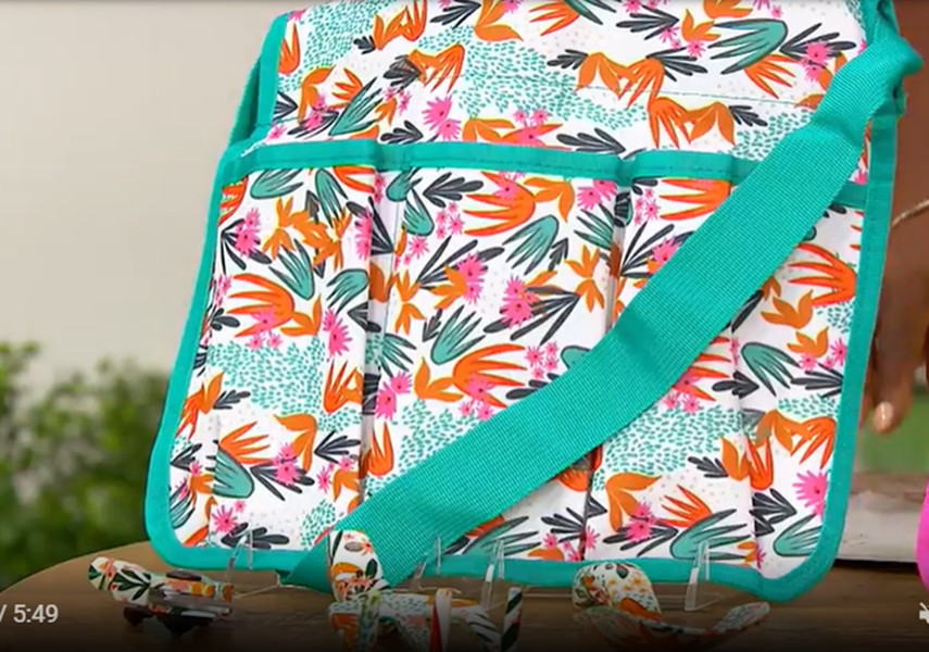 WORKPRO Garden Tool Gift Set with Convertible Carry Bag M83474 Turquoise