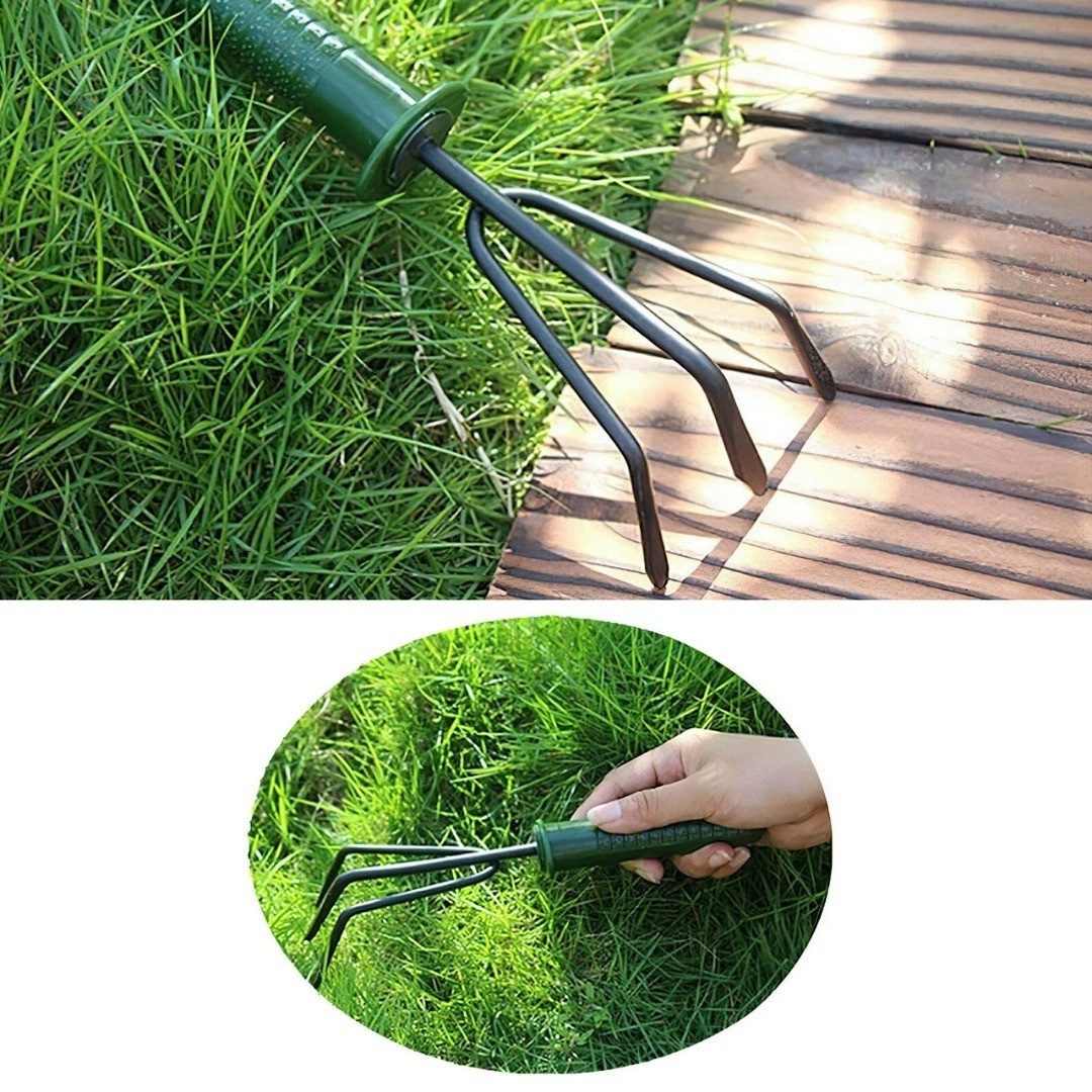 4pcs Garden Tools Set Trowel Rake Shovel Heavy Duty Metal Outdoor Ergonomic Kit