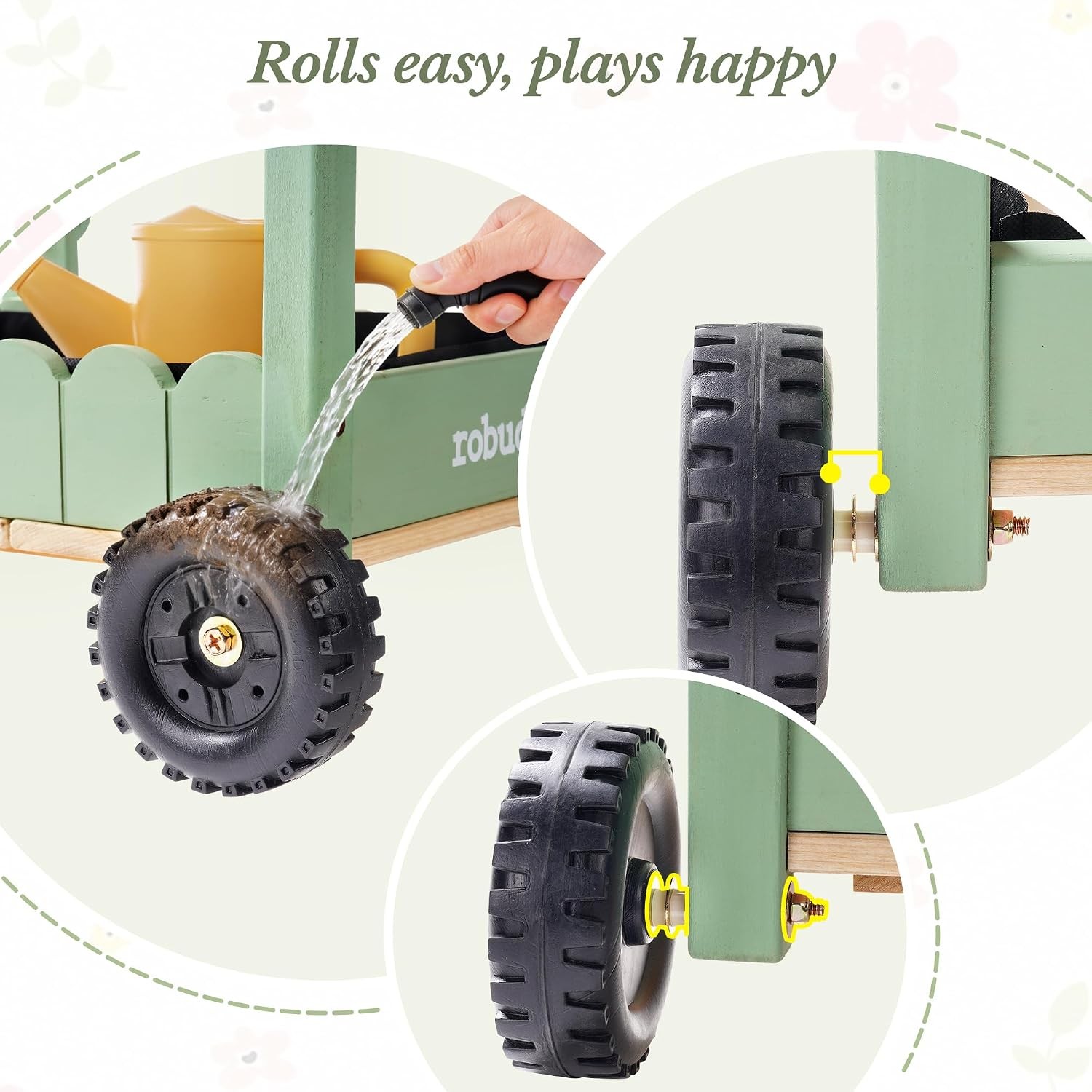 ROBUD Toddler Gardening Cart Set