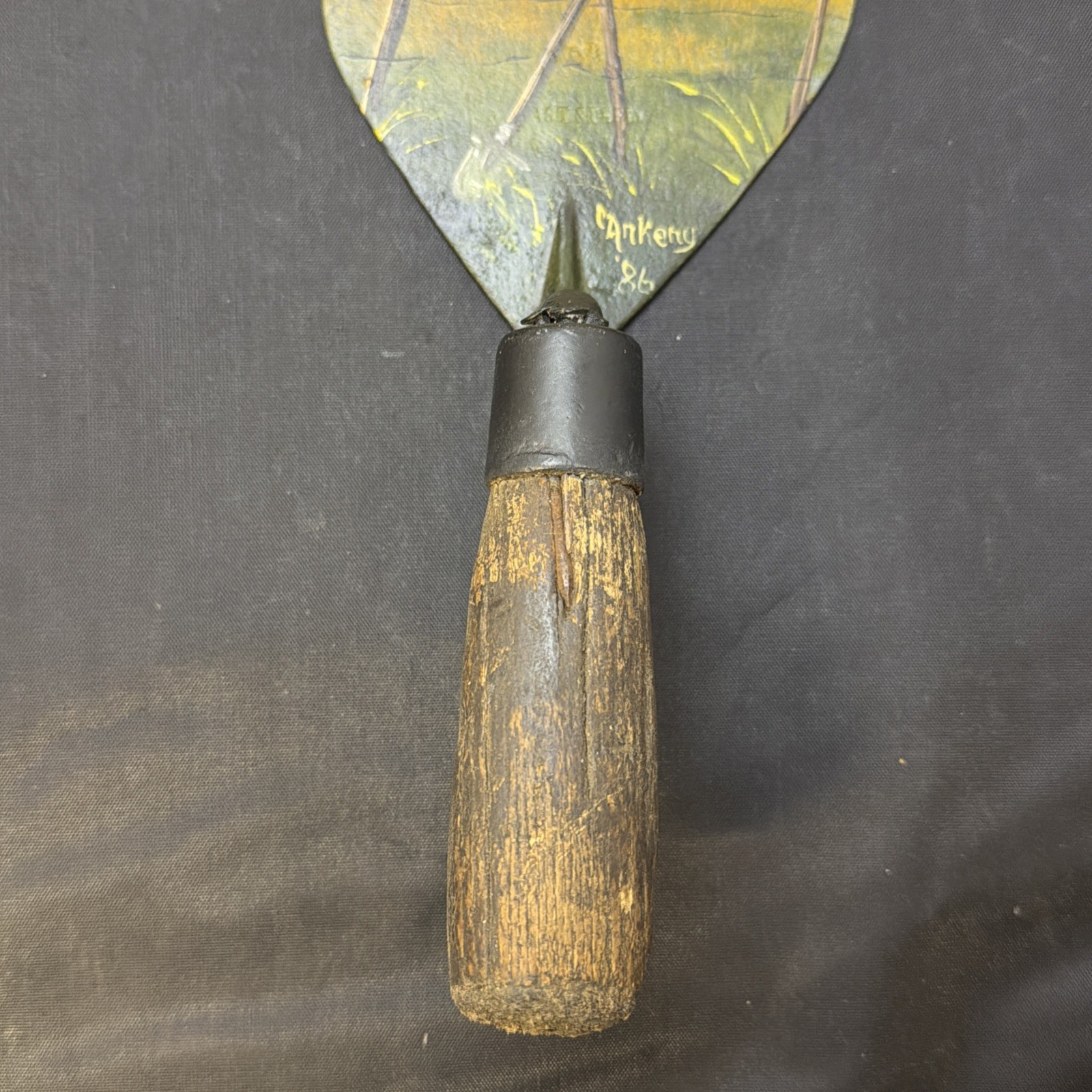 Hand Painted Wooden Trowel Set In Ankeny Iowa 1986