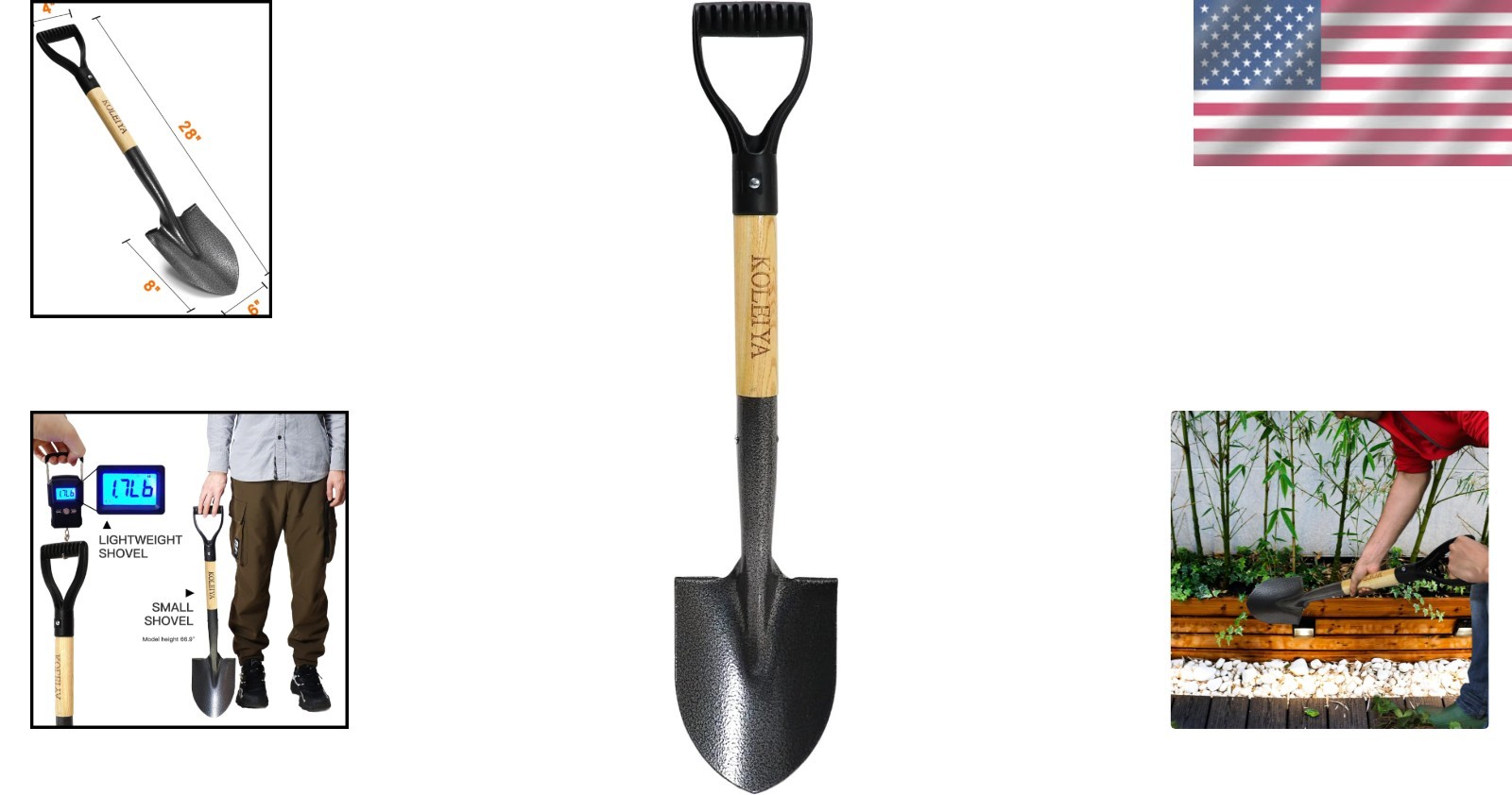 Durable 28-Inch Kids Garden Shovel with Ergonomic Handle – Eco-Friendly Tool