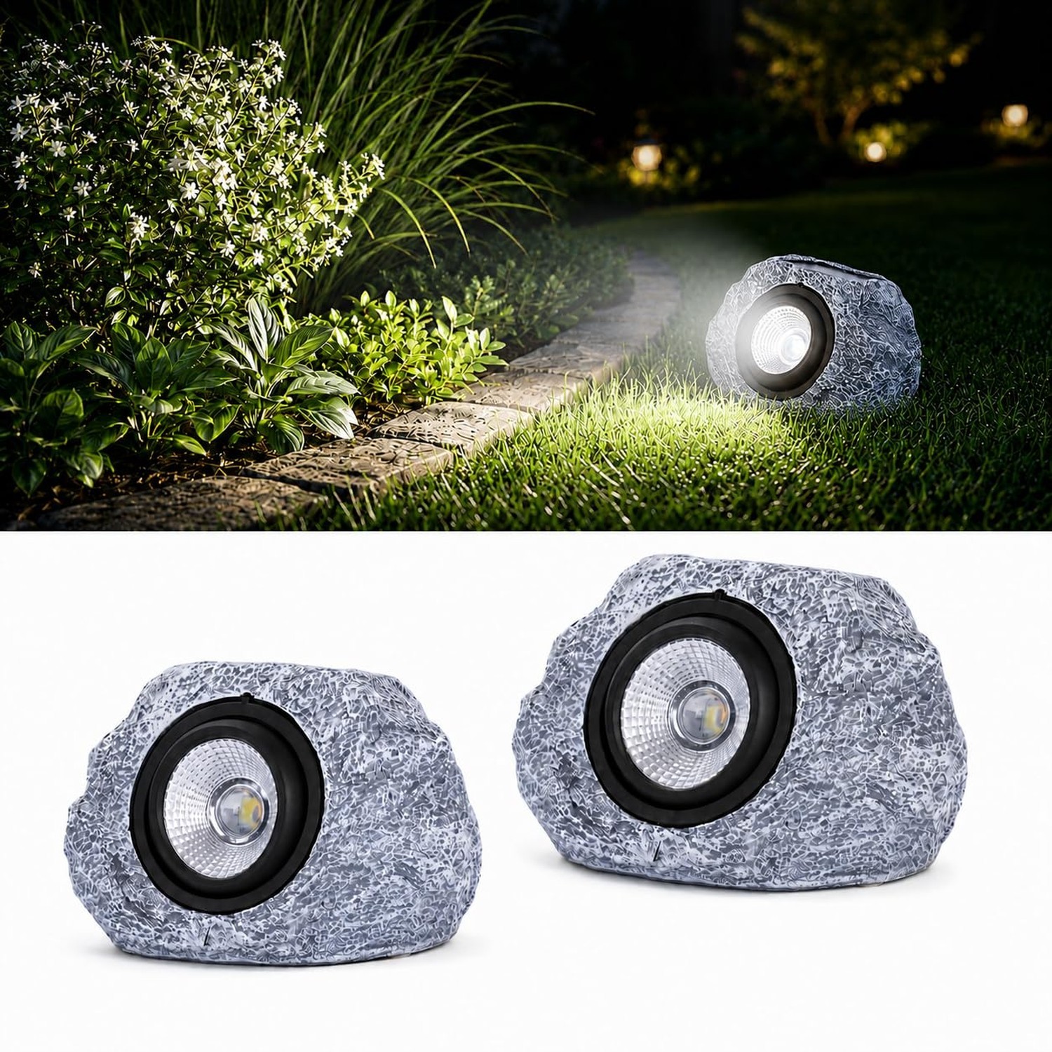 Outdoor Garden Landscape Pathway Walkway Lawn Patio Yard Home Decor (2 Pack G…