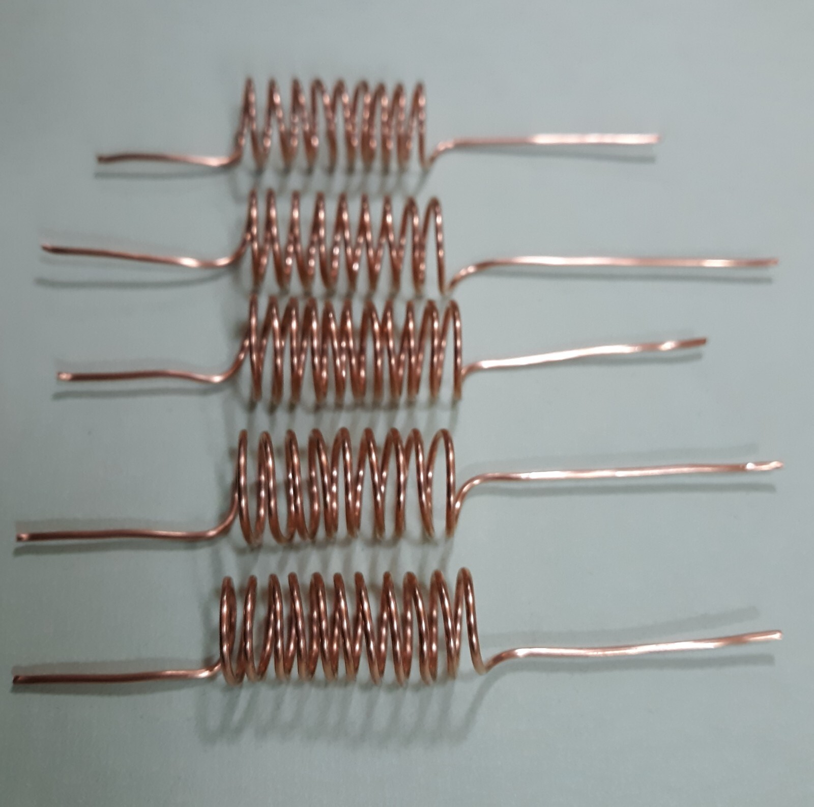 ElectroCulture Copper Spiral Antenna 16 Gg Tight Induct Coil Garden Tool 5pc Lot