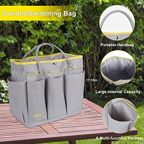 Garden Tool Set, 10 Piece Stainless Steel Heavy Duty Gardening Tool Set Yellow