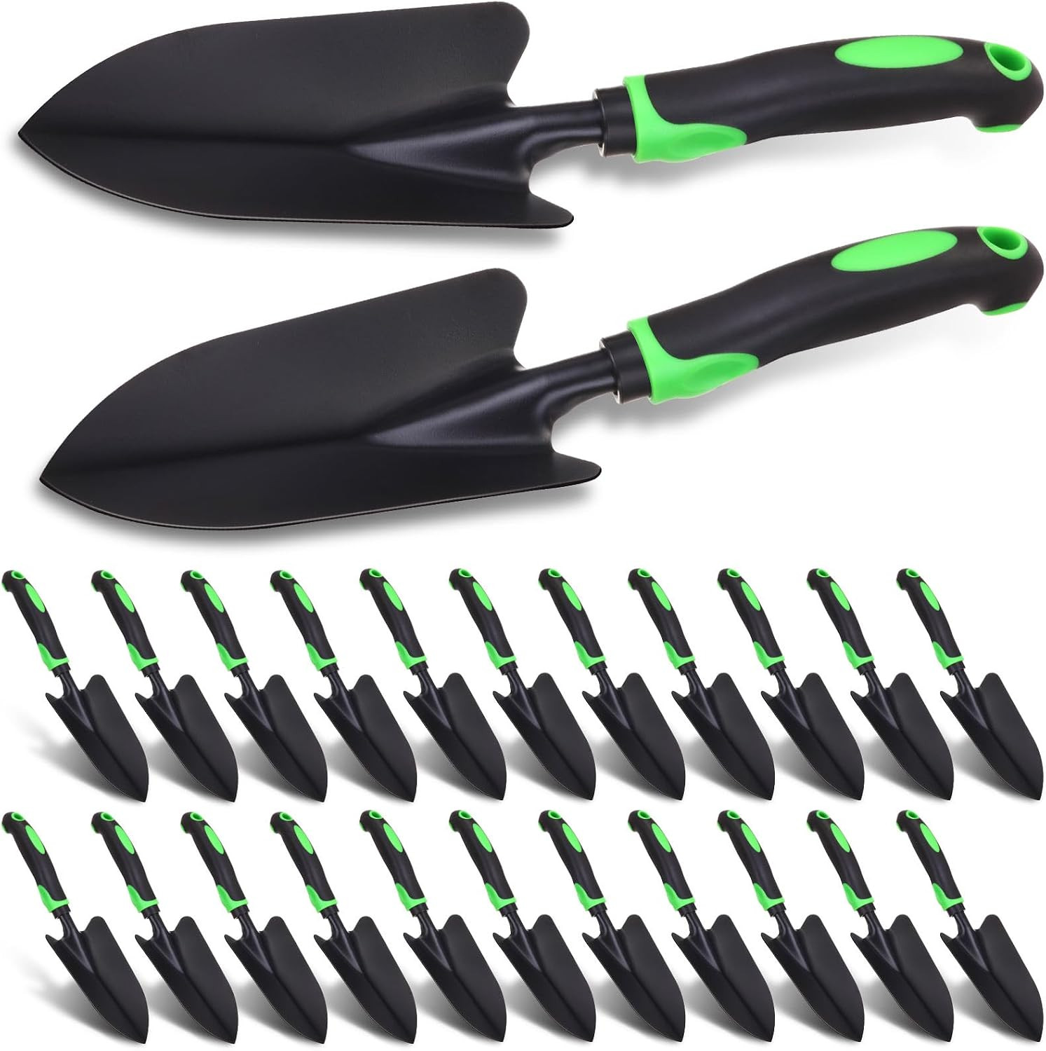 Yaocom 12 Pcs Garden Shovel Aluminum Alloy Heavy Duty Trowel Garden Tool Small S