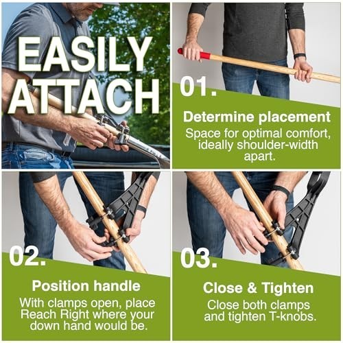 Universal Handle Attachment for String Trimmer, Weedeater, Rake & Shovel | Ergon