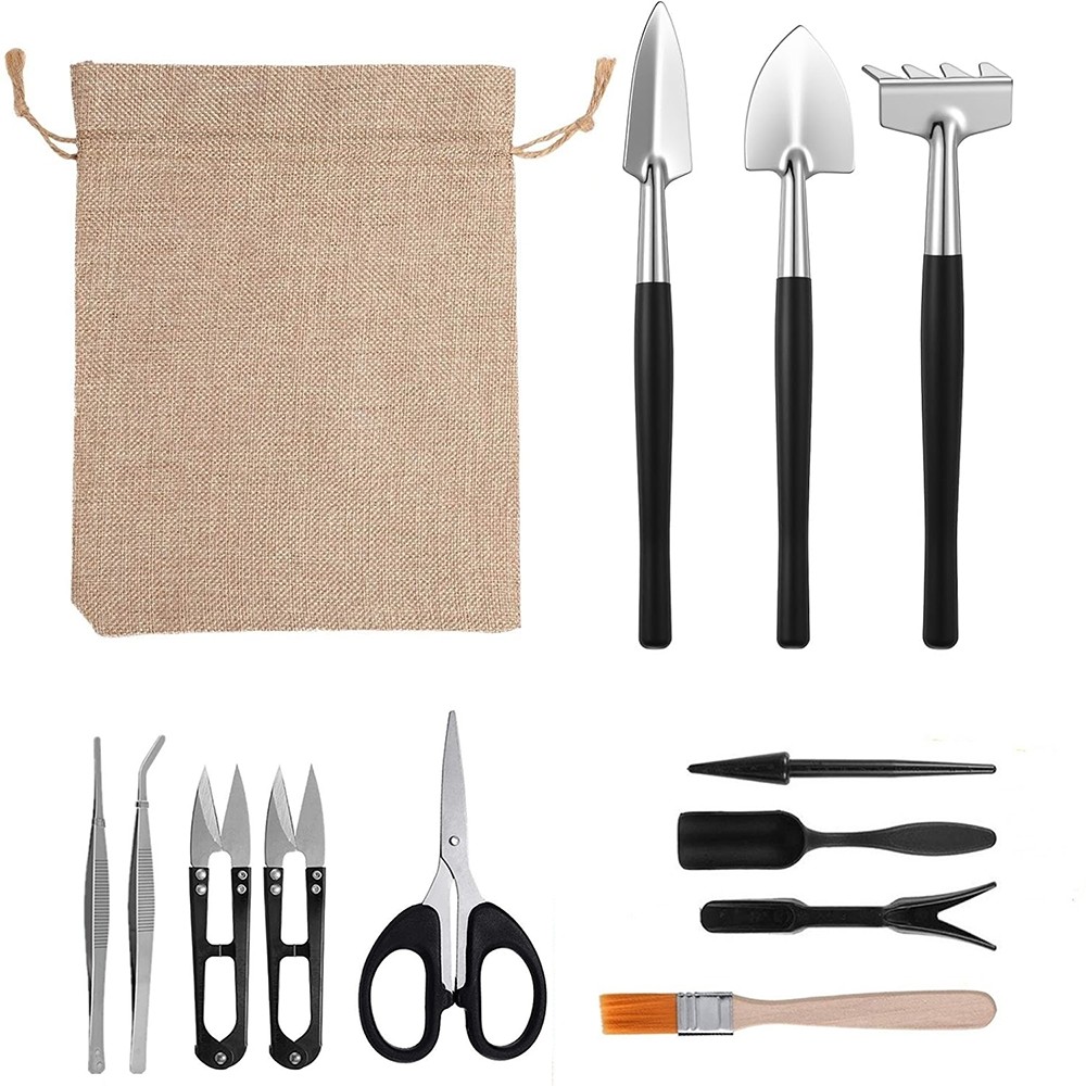 12PCS Mini Garden Tool Set for Small Garden or Potted Plants Gardening Hand Kit