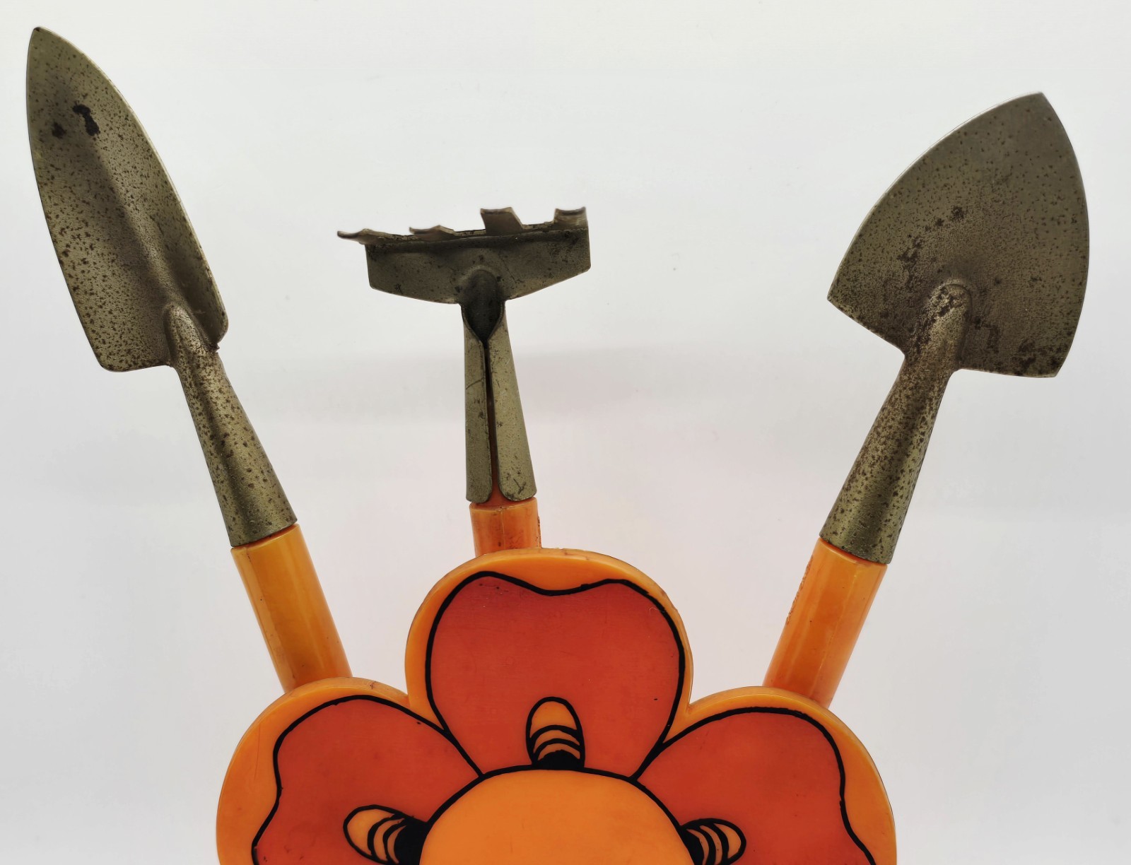 Vintage 1970s Florida Gardening Tool Set Garden Tools Rake Shovel Flower Power