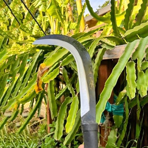 Carbon Steel Billhook Sickle Machete Knife – Garden Tool for Weeding & Harvestin