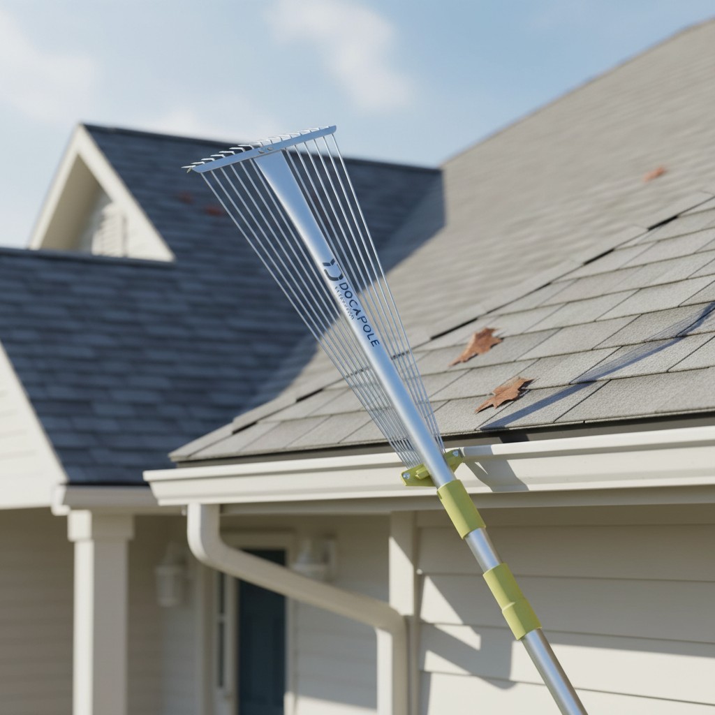 Versatile DOCA Roof Rake Attachment – 7.5″ to 20″ Expandable Head for Yard Care