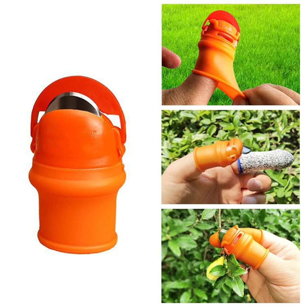 12 Pcs Gardening Silicone Thumb Knife Tool Set for Harvesting, Plant Fruit Pi…